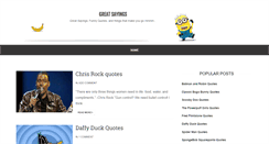 Desktop Screenshot of greatsayings.blogspot.com