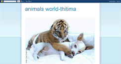 Desktop Screenshot of animalsworld-thitima.blogspot.com