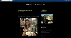 Desktop Screenshot of pakdoktergolfblog.blogspot.com
