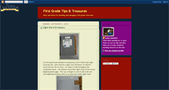 Desktop Screenshot of firstgradetips.blogspot.com