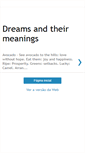 Mobile Screenshot of dreamsandtheirmeanings.blogspot.com