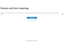 Tablet Screenshot of dreamsandtheirmeanings.blogspot.com