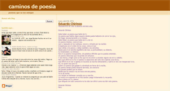 Desktop Screenshot of caminosdepoesia.blogspot.com