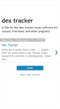 Mobile Screenshot of dextracker.blogspot.com