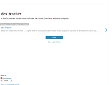 Tablet Screenshot of dextracker.blogspot.com