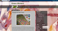 Desktop Screenshot of greenwinters.blogspot.com