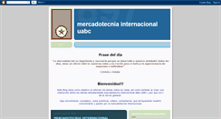 Desktop Screenshot of mercadotecniainternacionaluabc.blogspot.com