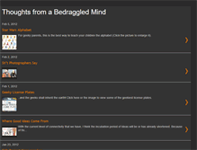 Tablet Screenshot of bedraggledmind.blogspot.com