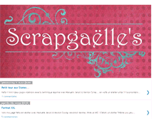 Tablet Screenshot of icichezscrapgaelle.blogspot.com