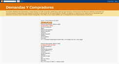 Desktop Screenshot of demandasycompradores.blogspot.com