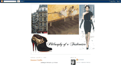 Desktop Screenshot of philosophyofafashionista.blogspot.com