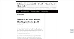 Desktop Screenshot of plumbertoolsguide.blogspot.com