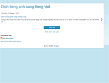 Tablet Screenshot of dichtienganhsangtiengviet.blogspot.com