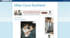 Desktop Screenshot of mileycyrusboyfriend.blogspot.com