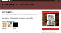 Desktop Screenshot of peripateticperspective.blogspot.com