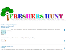 Tablet Screenshot of freshers-hunt.blogspot.com