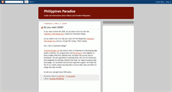 Desktop Screenshot of philippines-paradise.blogspot.com