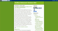 Desktop Screenshot of fordhamadolescentlit.blogspot.com
