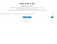 Tablet Screenshot of good-to-be-a-jew.blogspot.com