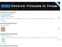 Tablet Screenshot of corriente-peronista-de-prensa.blogspot.com