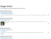 Tablet Screenshot of destekblogger.blogspot.com