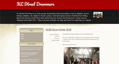 Desktop Screenshot of klstreetdrummers.blogspot.com