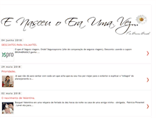 Tablet Screenshot of enasceuoeraumavez.blogspot.com