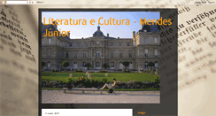 Desktop Screenshot of literaturaecultura-mendesjunior.blogspot.com