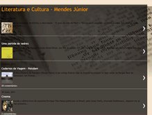 Tablet Screenshot of literaturaecultura-mendesjunior.blogspot.com