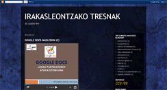 Desktop Screenshot of irakasleontzakotresnak.blogspot.com