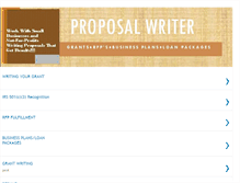 Tablet Screenshot of grantandproposalwriter.blogspot.com