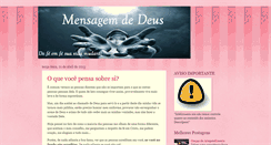 Desktop Screenshot of mensagemdeus.blogspot.com