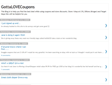 Tablet Screenshot of gottalovecoupons.blogspot.com