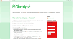 Desktop Screenshot of netherapist.blogspot.com