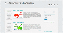 Desktop Screenshot of freestocktipsintradaytips.blogspot.com