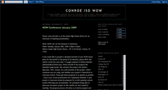 Desktop Screenshot of conroeisdwow.blogspot.com