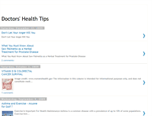 Tablet Screenshot of doctorshealthtips.blogspot.com