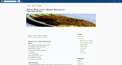 Desktop Screenshot of menumakanan.blogspot.com