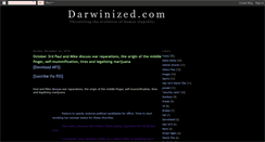 Desktop Screenshot of darwinized.blogspot.com