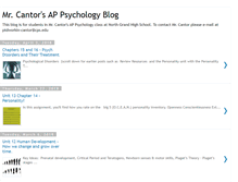 Tablet Screenshot of cantorsappsychologyblog.blogspot.com