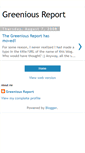 Mobile Screenshot of greeniousreport.blogspot.com