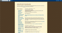 Desktop Screenshot of deathbynoodles.blogspot.com