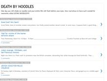 Tablet Screenshot of deathbynoodles.blogspot.com