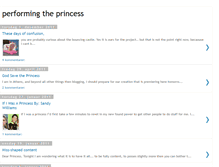 Tablet Screenshot of performingtheprincess.blogspot.com