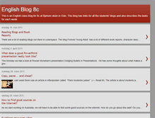 Tablet Screenshot of englishblog8c.blogspot.com