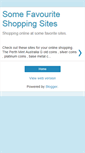 Mobile Screenshot of favouriteshoppingsites.blogspot.com