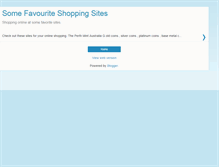 Tablet Screenshot of favouriteshoppingsites.blogspot.com