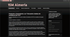 Desktop Screenshot of democraciarealyaalmeria.blogspot.com