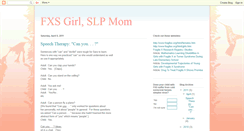 Desktop Screenshot of fxsgirl-slpmom.blogspot.com