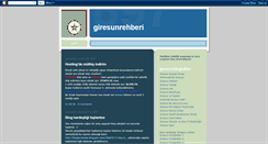 Desktop Screenshot of giresunrehberi.blogspot.com